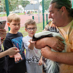 27. Uśmiechy i bezpieczne głaskanie skunksa w festynowej strefie edukacyjnej.jpg