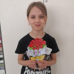 Gabrysia i jej praca z okazji dnia mamy..jpg